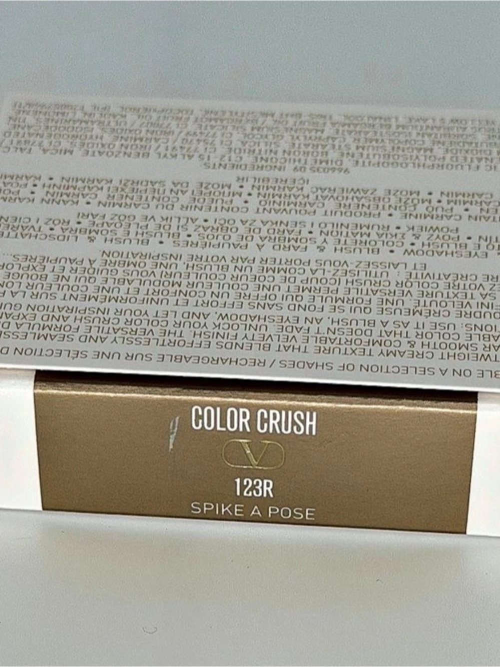Valentino Color Crush Longwear Eye-to-Cheek Blush 123R - Picture 6 of 8